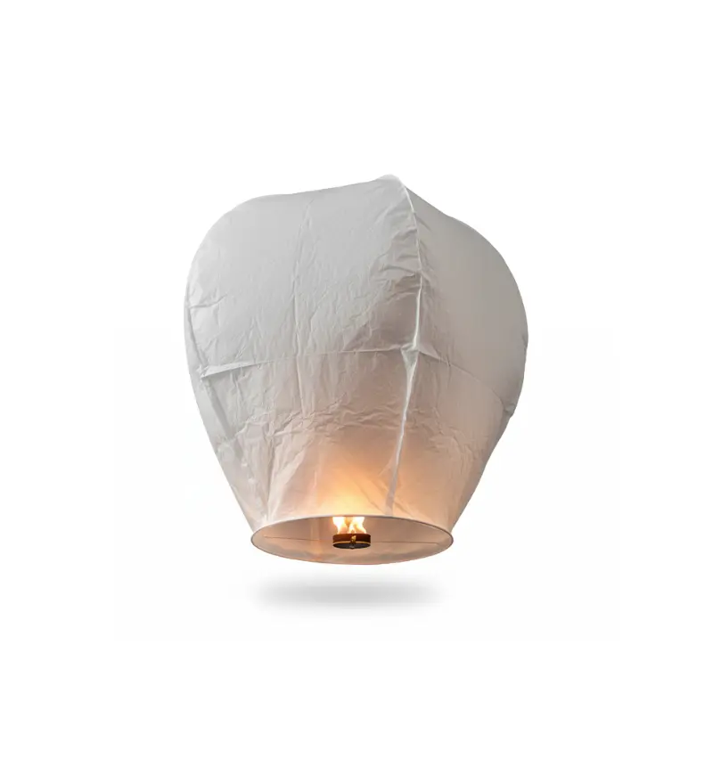 Globos de Cantoya Blanco, Globos Rapunzel, Globos de Papel Seda, Globos de los Deseos, Linternas Chinas, Sky Lanterns, Farolillo Chino Globo de Cantoya🏮 - Imagen 1