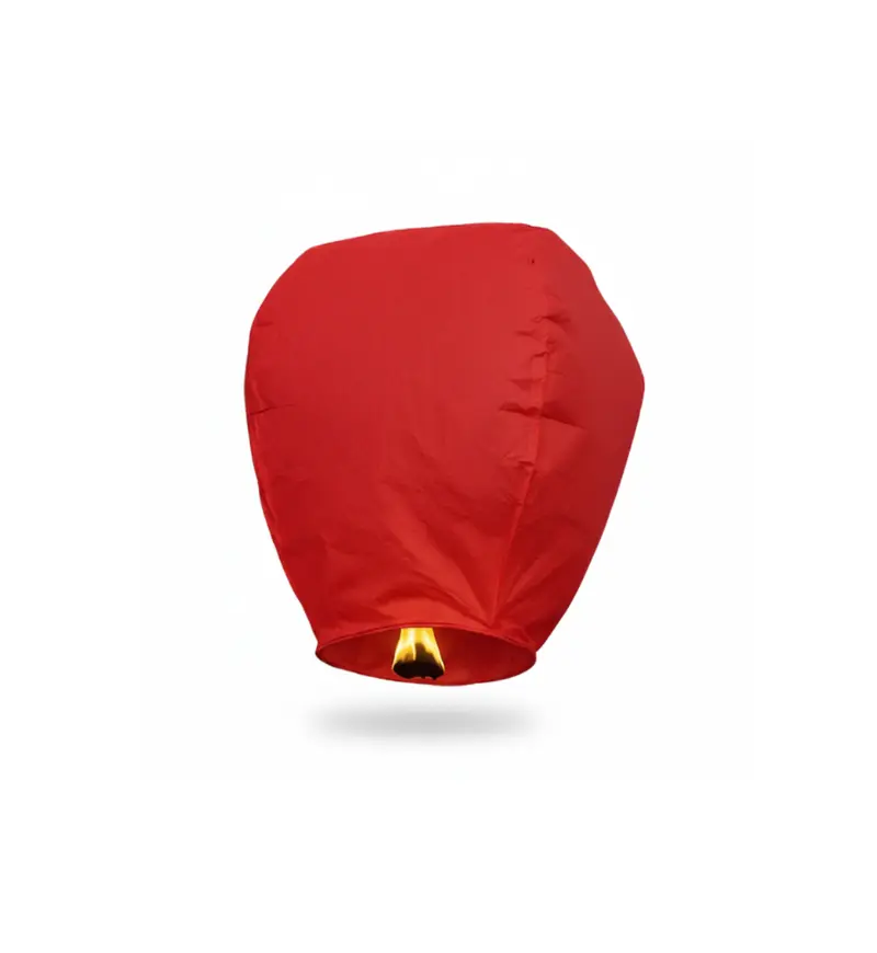 Globos de Cantoya Rojo, Globos Rapunzel, Globos de Papel Seda, Globos de los Deseos, Linternas Chinas, Sky Lanterns, Farolillo Chino Globo de Cantoya Rojo - Imagen 1