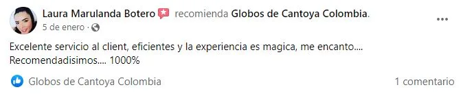 Reseñas Facebook #4, globos de cantoya colombia, de los deseos, linternas chinas, sky lanterns, de papel de sea, Colombia, Cali, Medellín, Bogotá, Barranquilla, Cartagena y Pasto